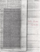 Sanctuary may seek annexation Monday